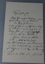 Autograph Hugo Oehmichen Maler der Düsseldorfer Schule 1896 (95825)