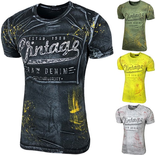 Herren rundhals shirt - rundhals, t-shirt