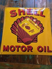 Retro Shell  Emaille Schild