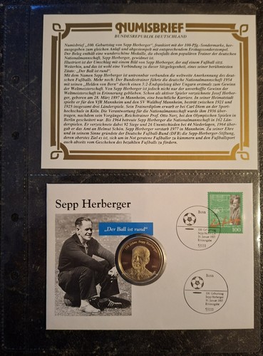Numisbrief sepp herberger - , "sepp