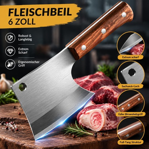15cm hackmesser küchenbeil - 15cm,
