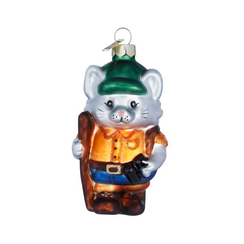 Christbaumschmuck glas 9cm - glas,