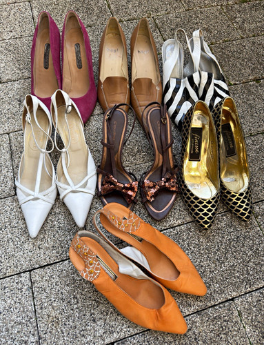 Paar damen pumps sandalen - 7,