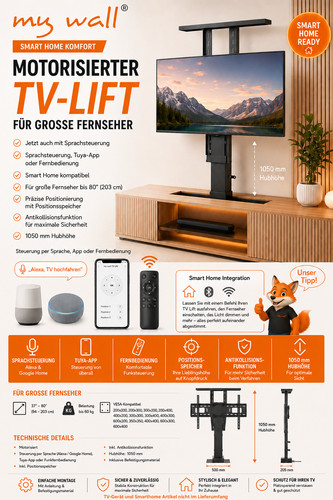 Mywall motorisierter lift - tv,