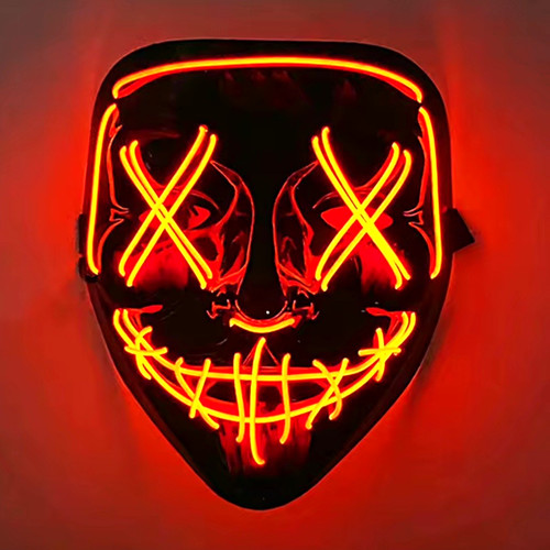 Led halloween maske - led,