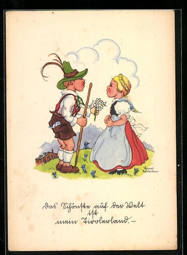 Künstler liesel - künstler-ak,