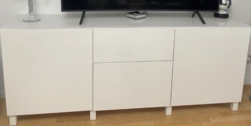 Weißes lowboard aus - weißes, tv-lowboard