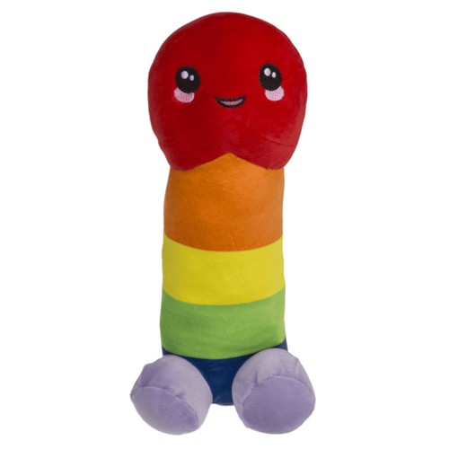 Regenbogen plüsch penis - xl,