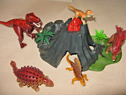 Playmobil dinosaurier vulkan - dinosaurier,