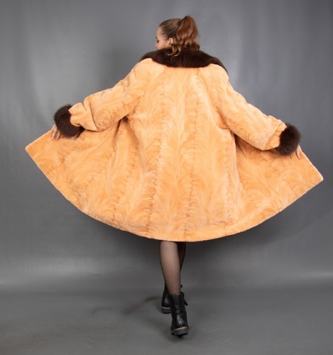 18035d sheared mink coat - sheared,