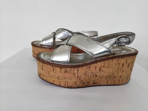 Vintage prada silber leder - prada,