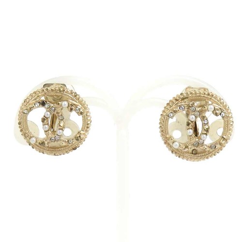 Echte chanel logo ohrringe - cc,