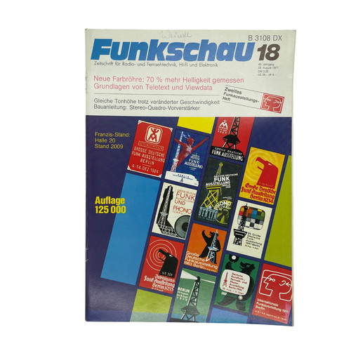 Funkschau heft zeitschrift - heft, /