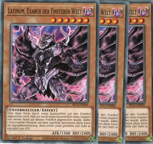 Yugioh latinum exarch der - 3x,