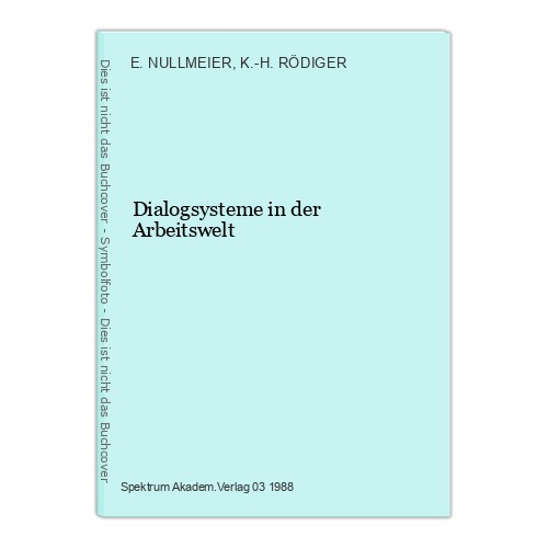 Dialogsysteme der - dialogsysteme,