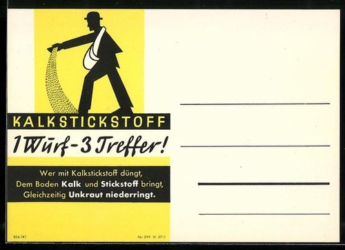 Reklame für kalkstickstoff - für,