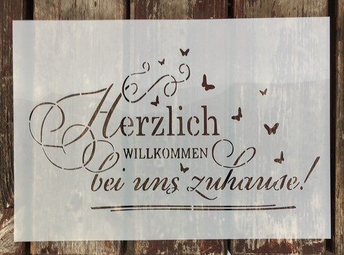 Shabby chic schablone - chic, farbe