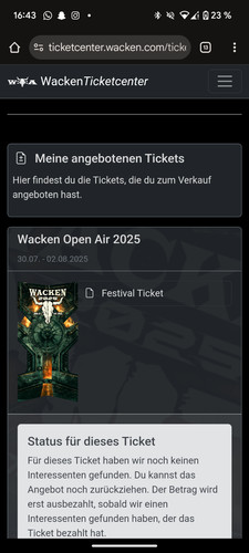 Wacken ticket 2025 um - ticket,
