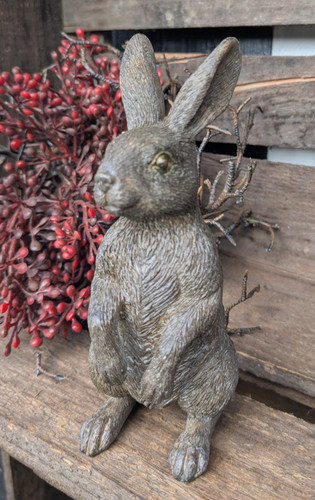 Hübscher sitzender hase - sitzender,