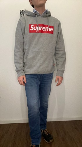 Supreme box logo hoodie - , grau