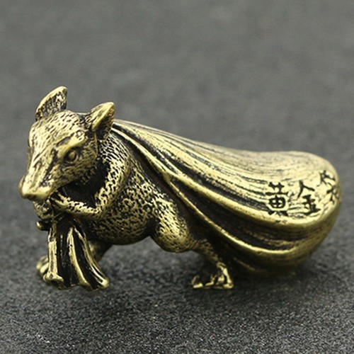 Messing glück ratte statue - glück,