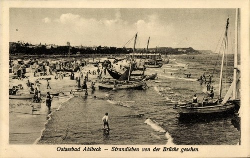 Ostseebad ahlbeck auf - ak,