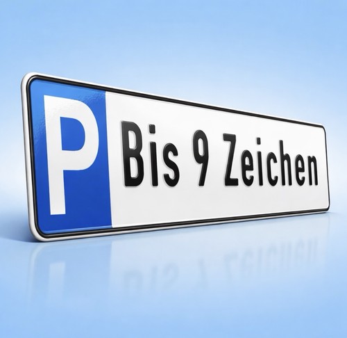 Parkplatzschild kennzeichen - parkplatzschild,