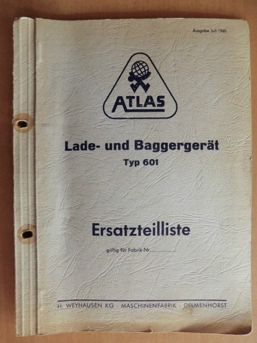 Ersatzteilliste atlas lader - atlas,
