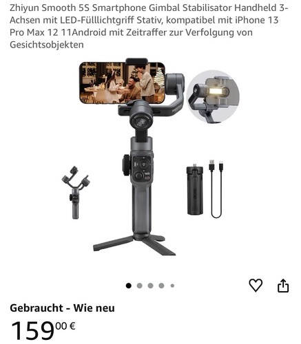Zhiyun smooth achsen - 5s, 3-achsen