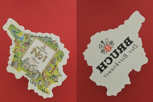 Bruch brauerei bierdeckel - 1,