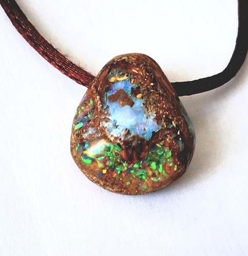 Boulder matrix opal - opal, anhänger