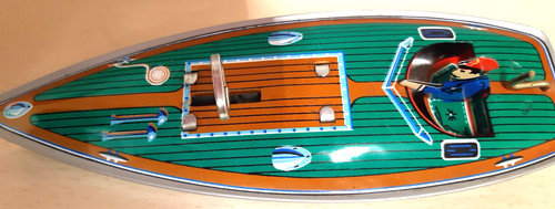 Blechspielzeug speedboot - blechspielzeug,