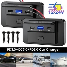 Auto 12v usb typc - usb, qc