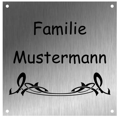 Edelstahlschild gravur - edelstahlschild,