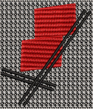 Stickdatei grafik stiche - :,
