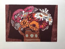 Heinz Friedrich Farbholzschnitt betitelt datiert 93 nummeriert 64/70 signiert