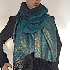 Schal Tuch Viereckstuch Lurex