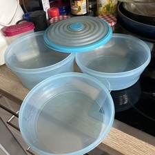 Tupperware - 3 x Bungee rund 1,9 L 1,0 + 1,4 L - Rar !