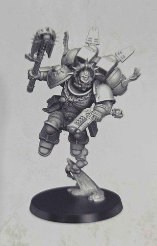 Space marine chaplain with - space,