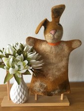 Handpuppe Hase - Filz Puppe - Handarbeit neu