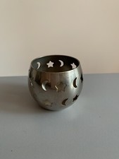 BUTLERS TEELICHT KERZENHALTER MOND STERN MOTIV DEKORATION METALL ODER EDELSTAHL