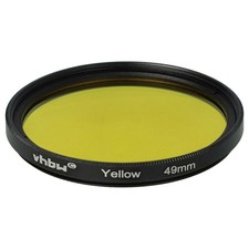Universal Farbfilter für Kamera Objektive mit 49mm Filtergewinde - Gelb