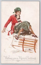 Vintage Weihnachts Postkarte