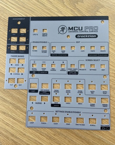 Mcu pro tracktion - pro, overlay