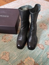 CRISPINIANO Italienische Designer Boots Stiefeletten Grün Gr.38,5 NEU NP 300€