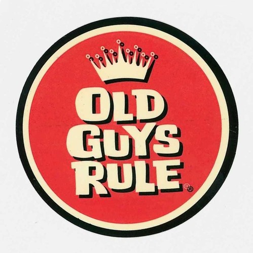 Aufkleber old guys rule - aufkleber,