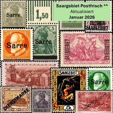 Saargebiet Postfrisch