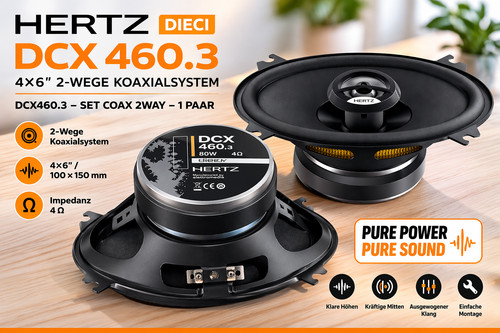 Hertz dcx 460 set coax - hertz,