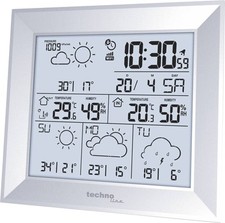 Technoline Wetterstation WD 2000 Uhr Hygrometer Wetterprognose Temperat. B Ware