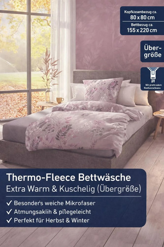 Thermo fleece bettwäsche - thermo,